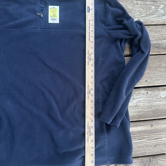 Croft & Barrow men's Navy Blue Quarter-Zip Fleece Pullover size 2X - Picture 7 of 8